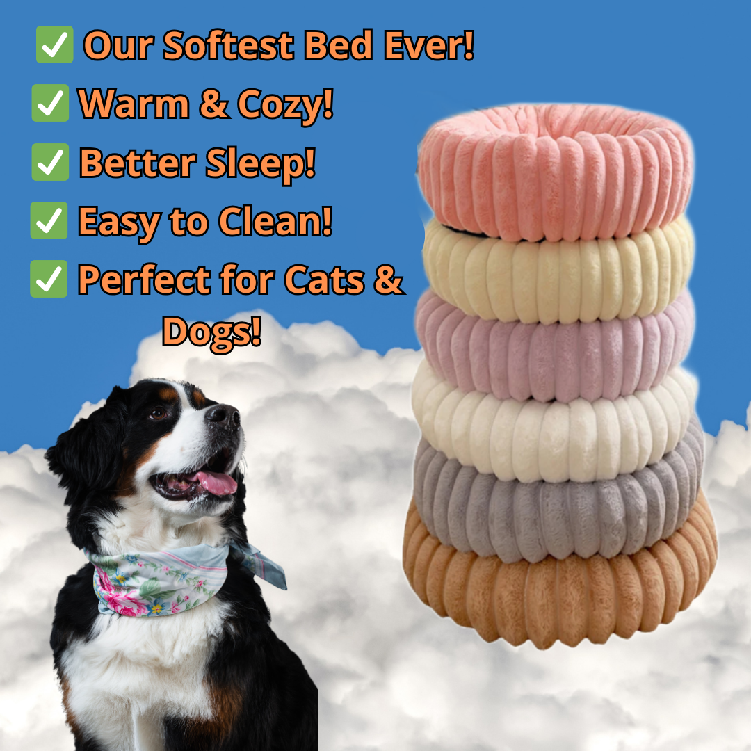 Fyzoza™ CloudNest – Ultra-Soft Plush Pet Bed