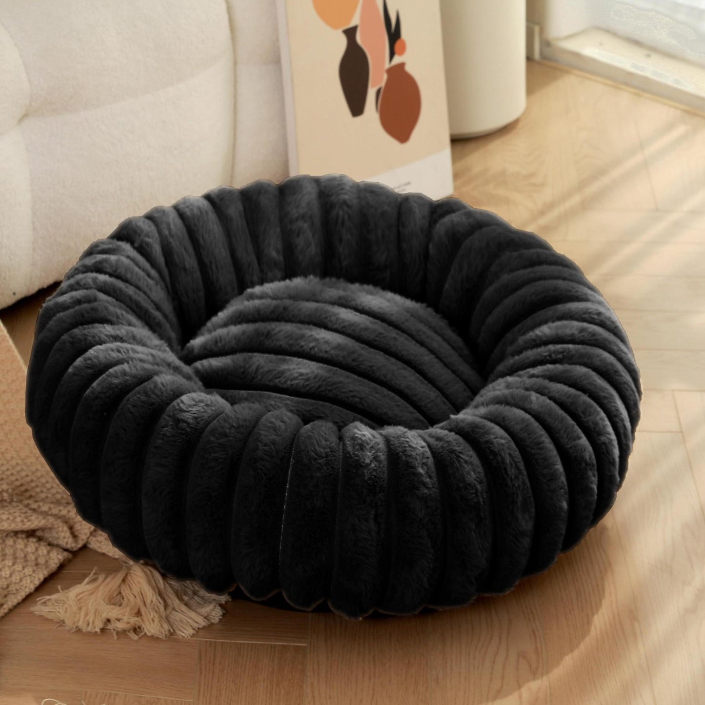 Fyzoza™ CloudNest – Ultra-Soft Plush Pet Bed