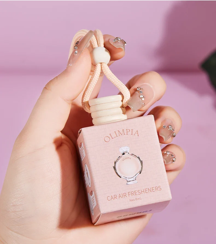 AromaBloom™ – The Elegant Pink Car Fragrance 🌸✨